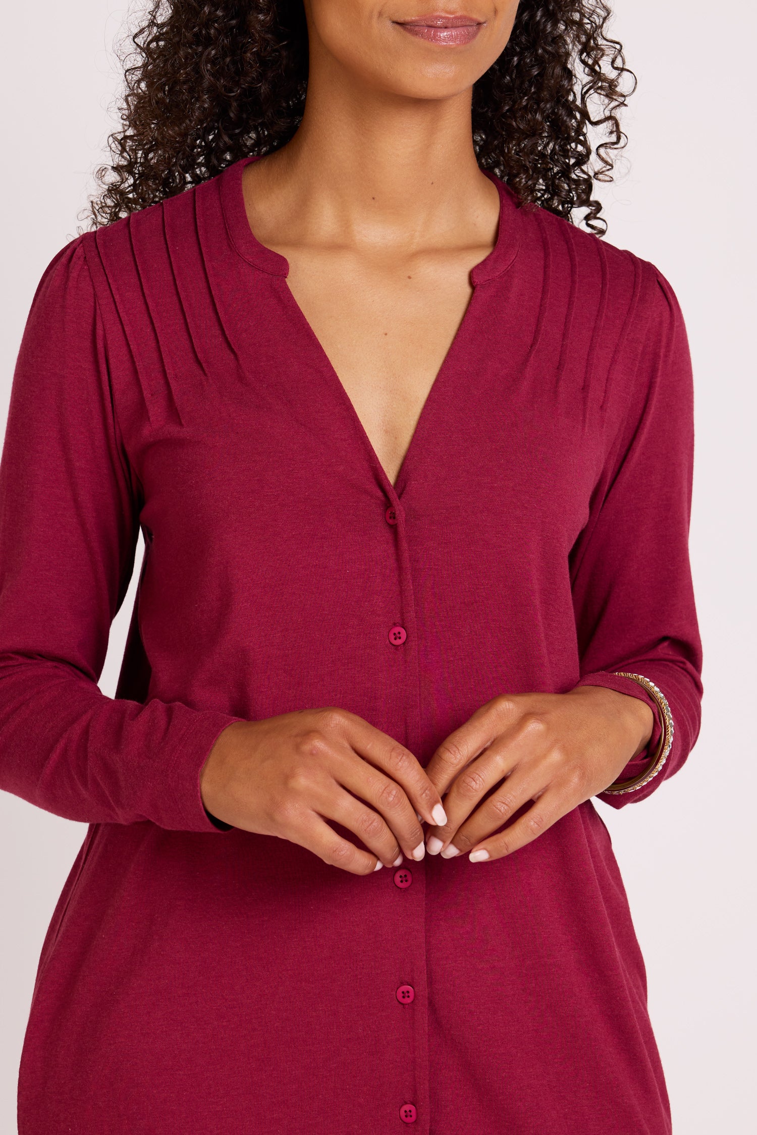 Pin Tuck Tunic Dress