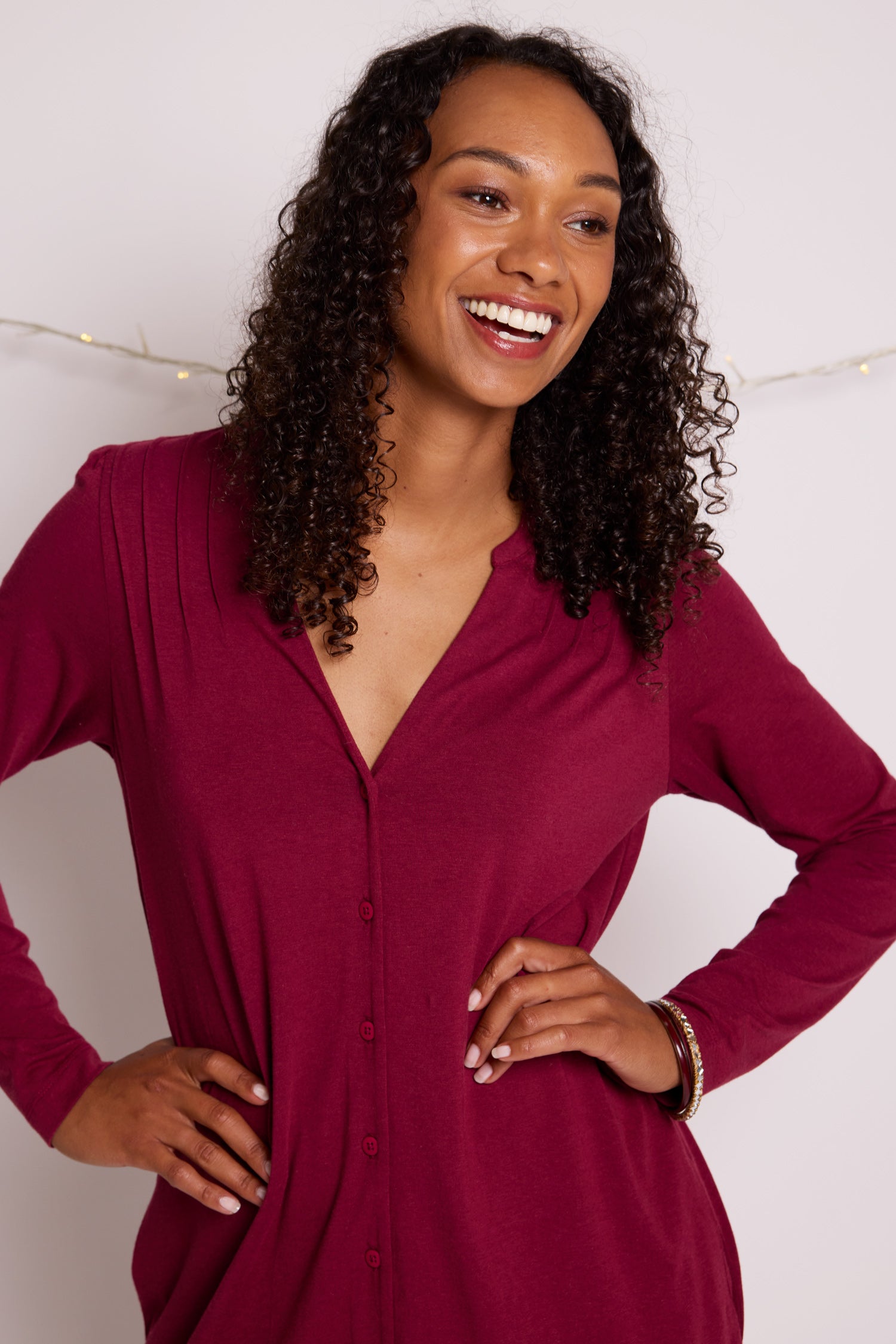 Pin Tuck Tunic Dress