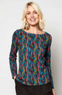 BU4096 Organic Cotton Brush Stroke T-Shirt