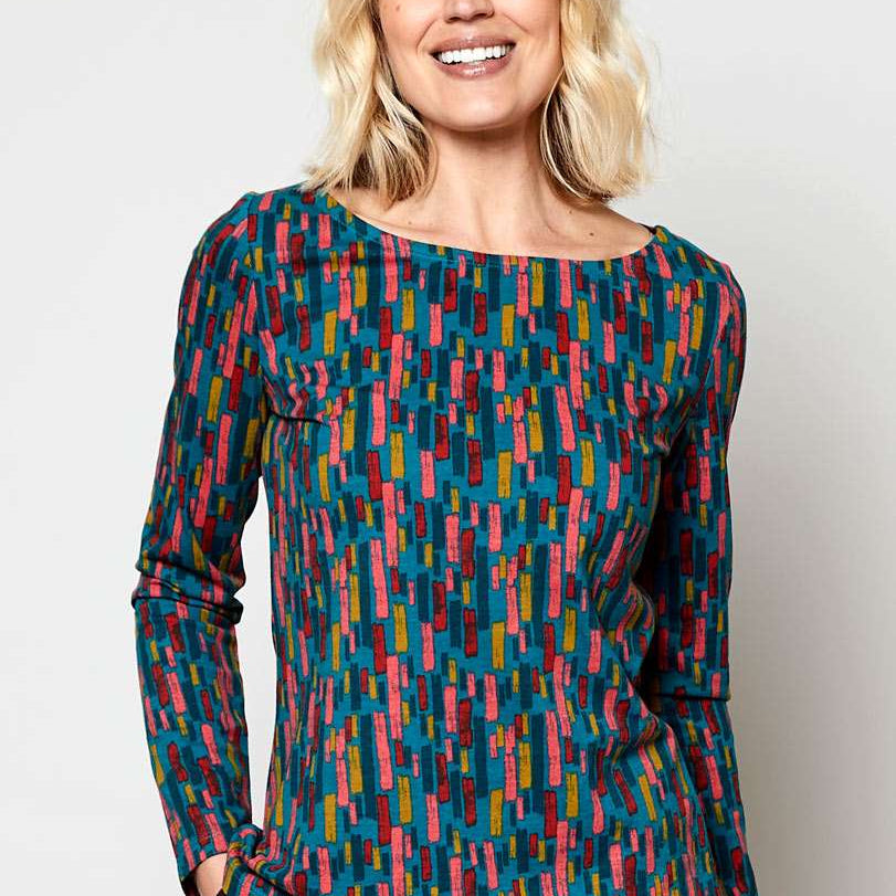 BU4096 Organic Cotton Brush Stroke T-Shirt