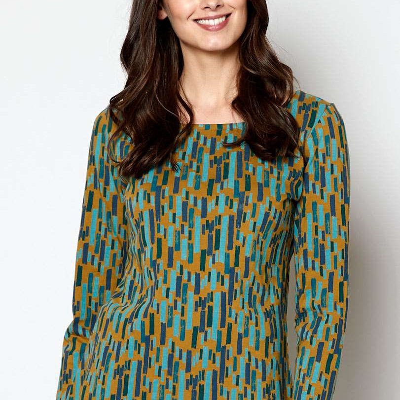 BU4096 Organic Cotton Brush Stroke T-Shirt
