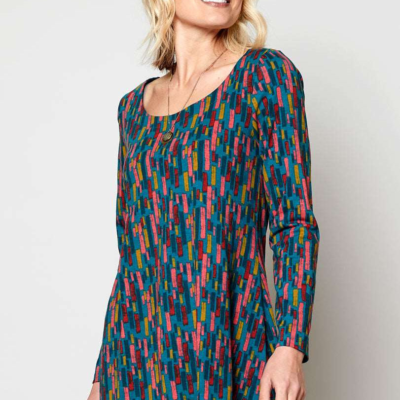 BU5074 Organic Cotton Button Back Tunic