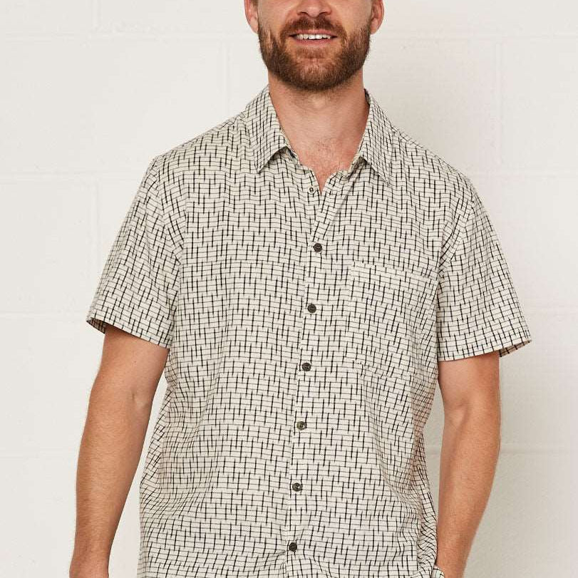 CC9001 Men's Short sleeve Check Shirt