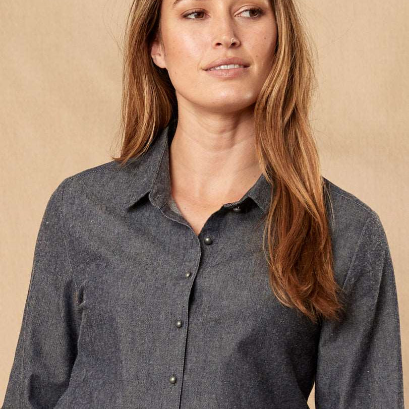 CH4024 Embroidered Button Through Shirt