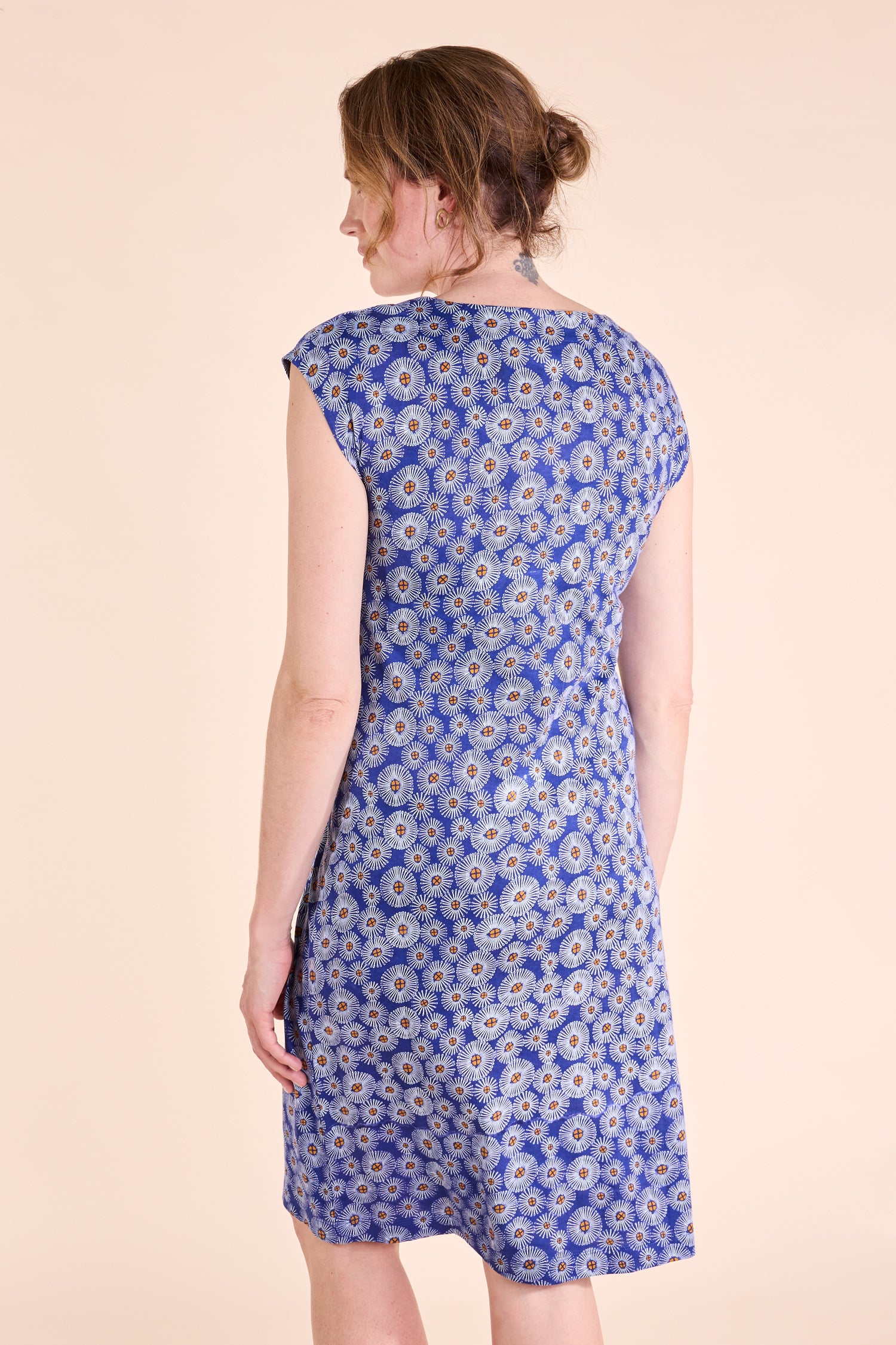 SS25 Knot Detail Dress - Indigo