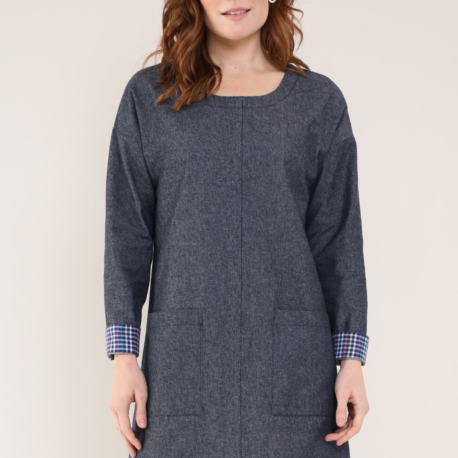Chambray Pocket Tunic Dress