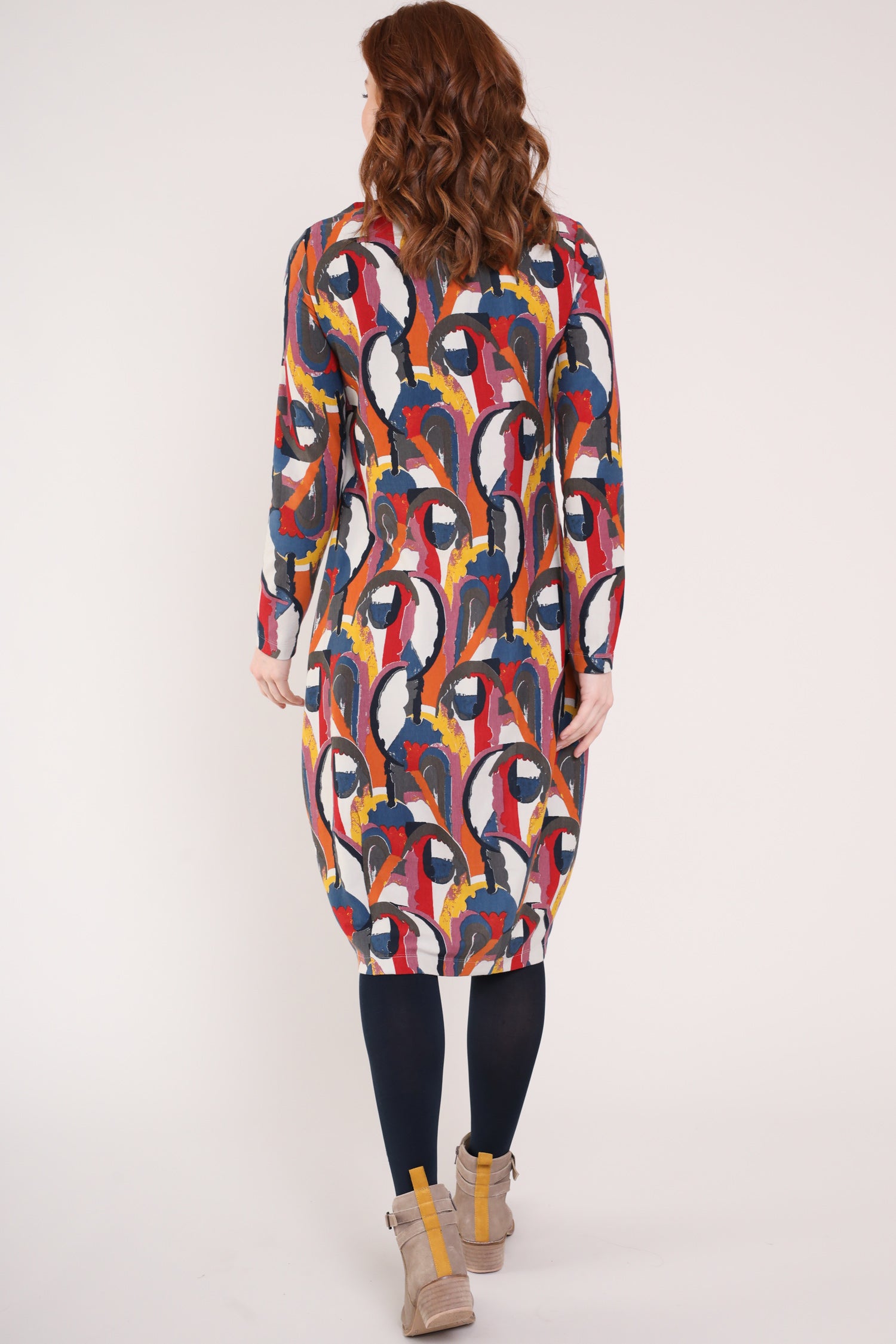 GOTS Organic Cotton Jersey Bubble Dress - Back side