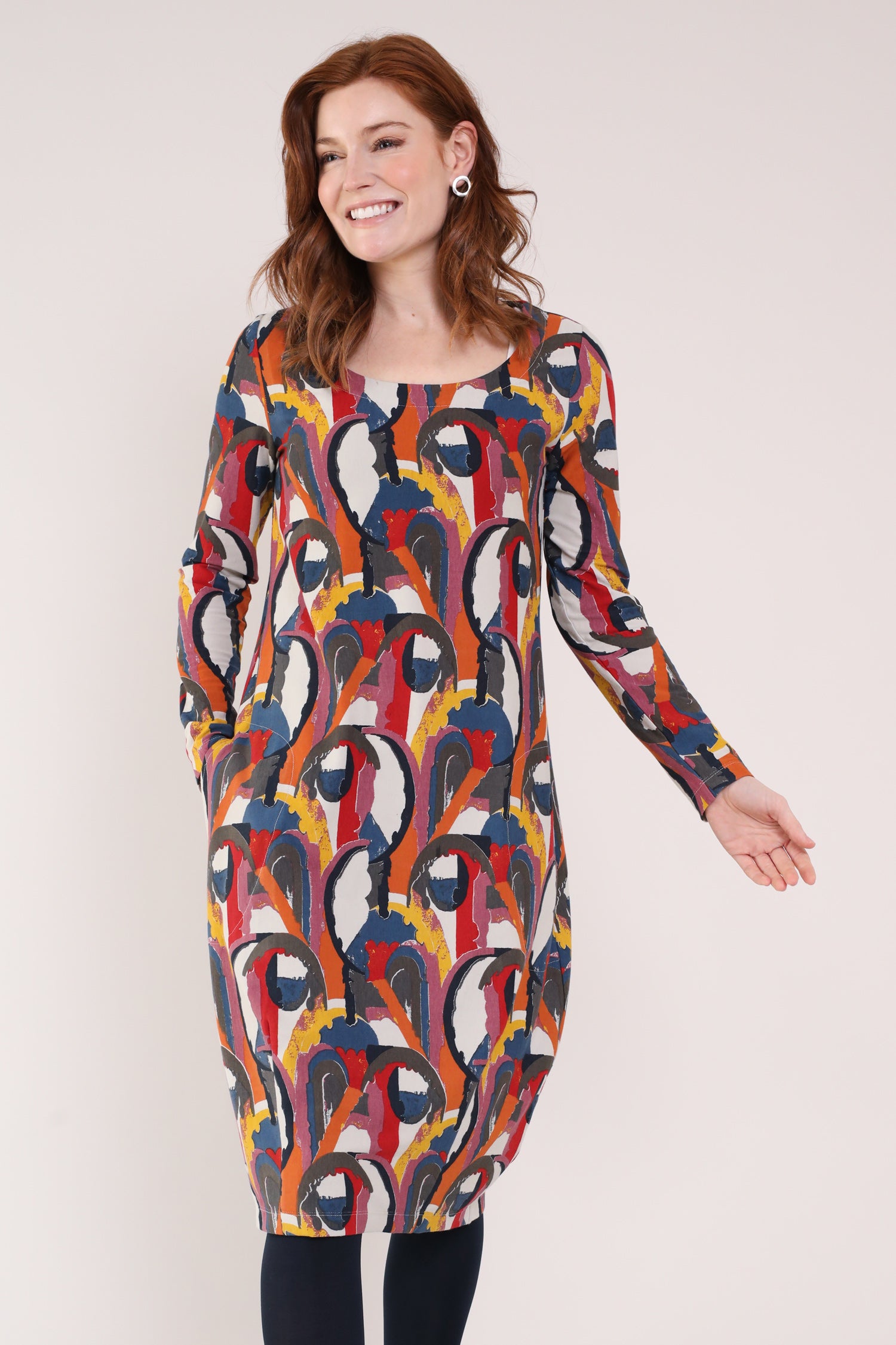 GOTS Organic Cotton Jersey Bubble Dress - Full shown