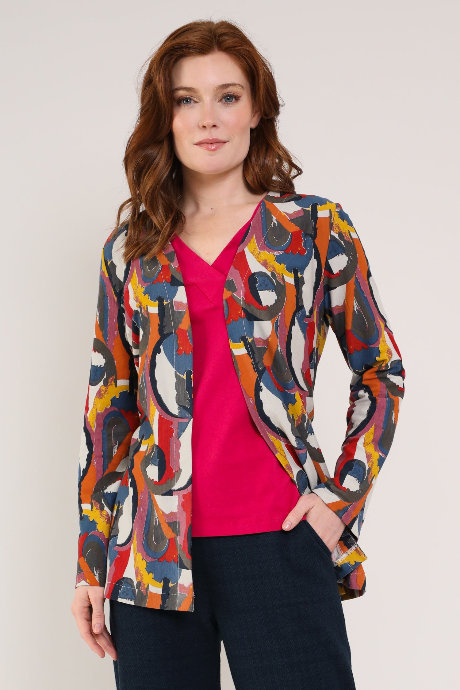 GOTS Organic Cotton Kimono Wrap - Front side shown