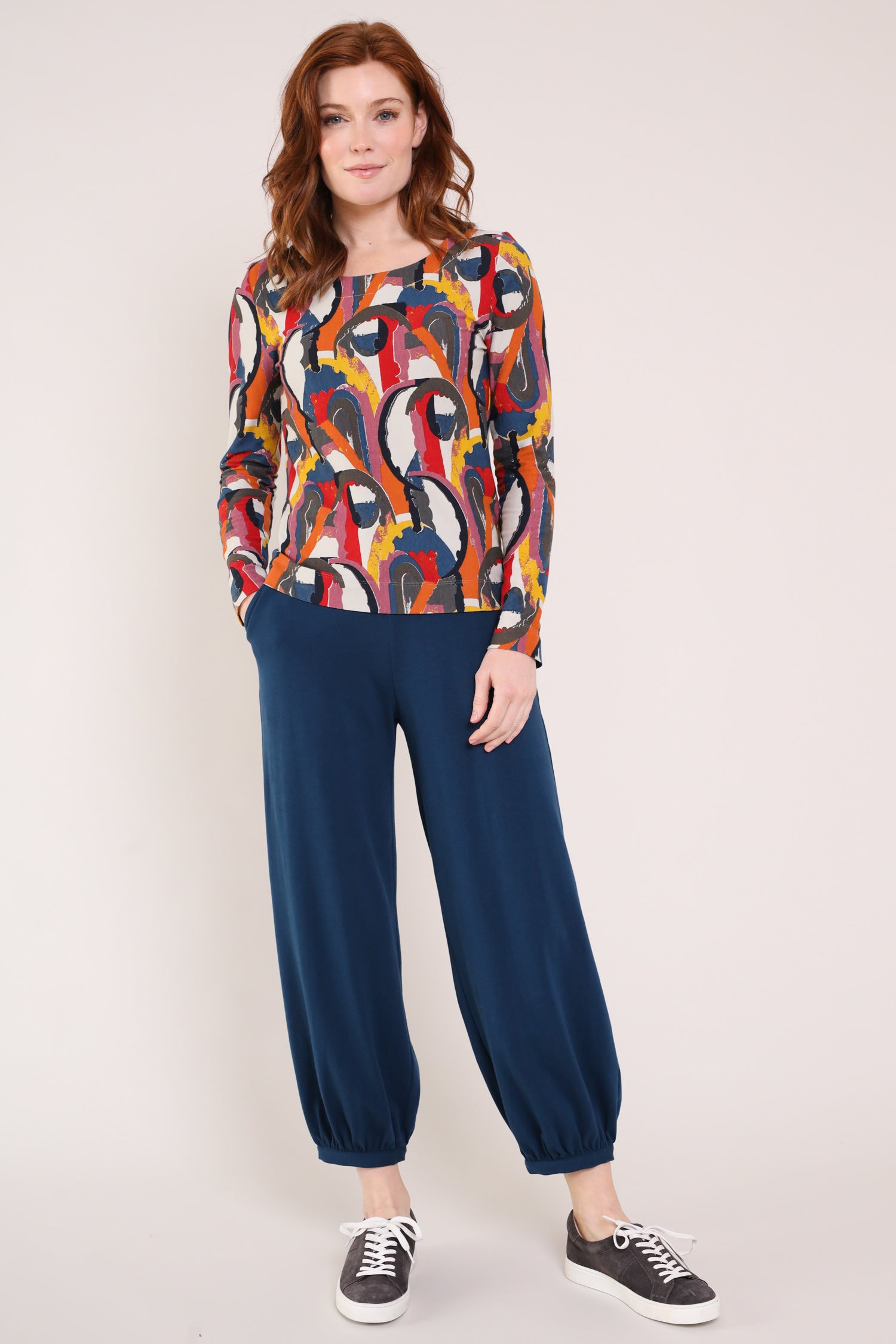 GOTS Organic Cotton Long Sleeve Top - Front Full shown