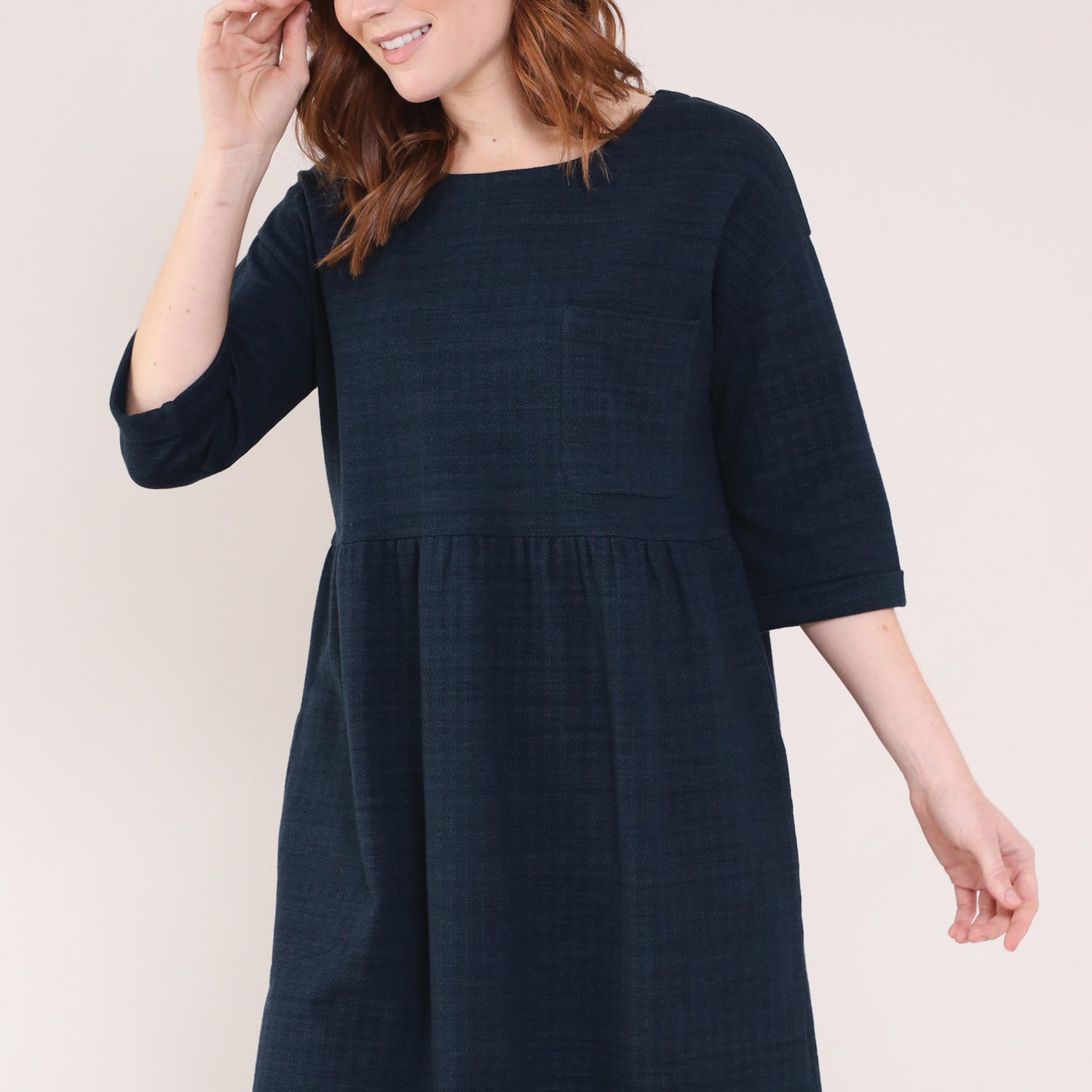 GOTS Dropped Shoulder Tunic Dress