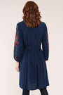 Embroidered Viscose Dress - Back side