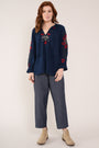 Thunder Colour Embroidered Top - Front full shown