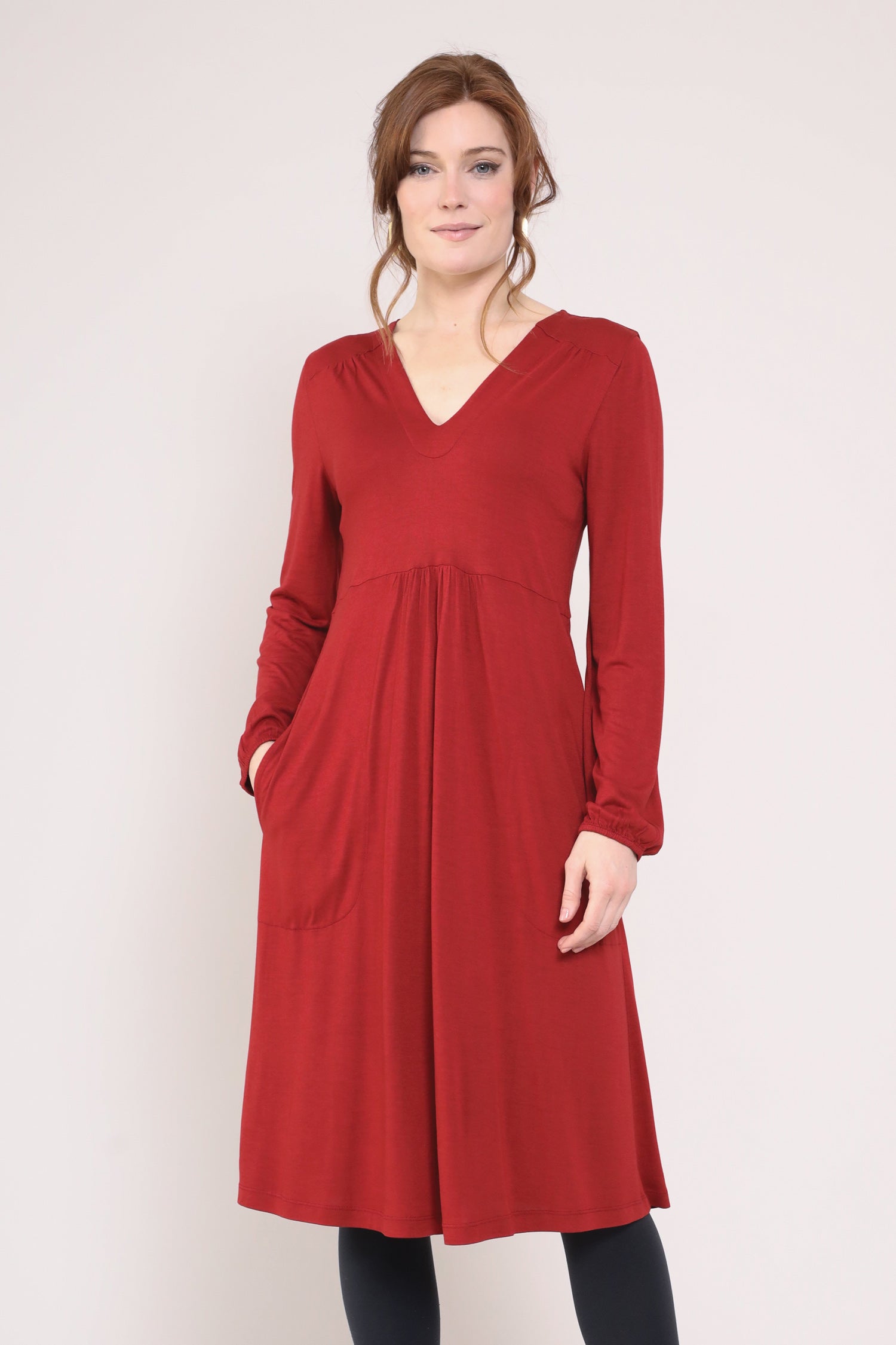 Gathered Yoke Dress