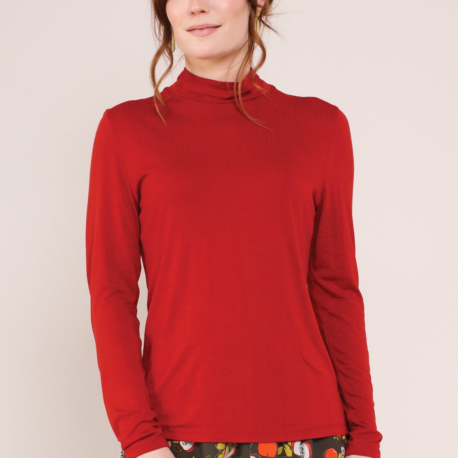 Polo Neck Top