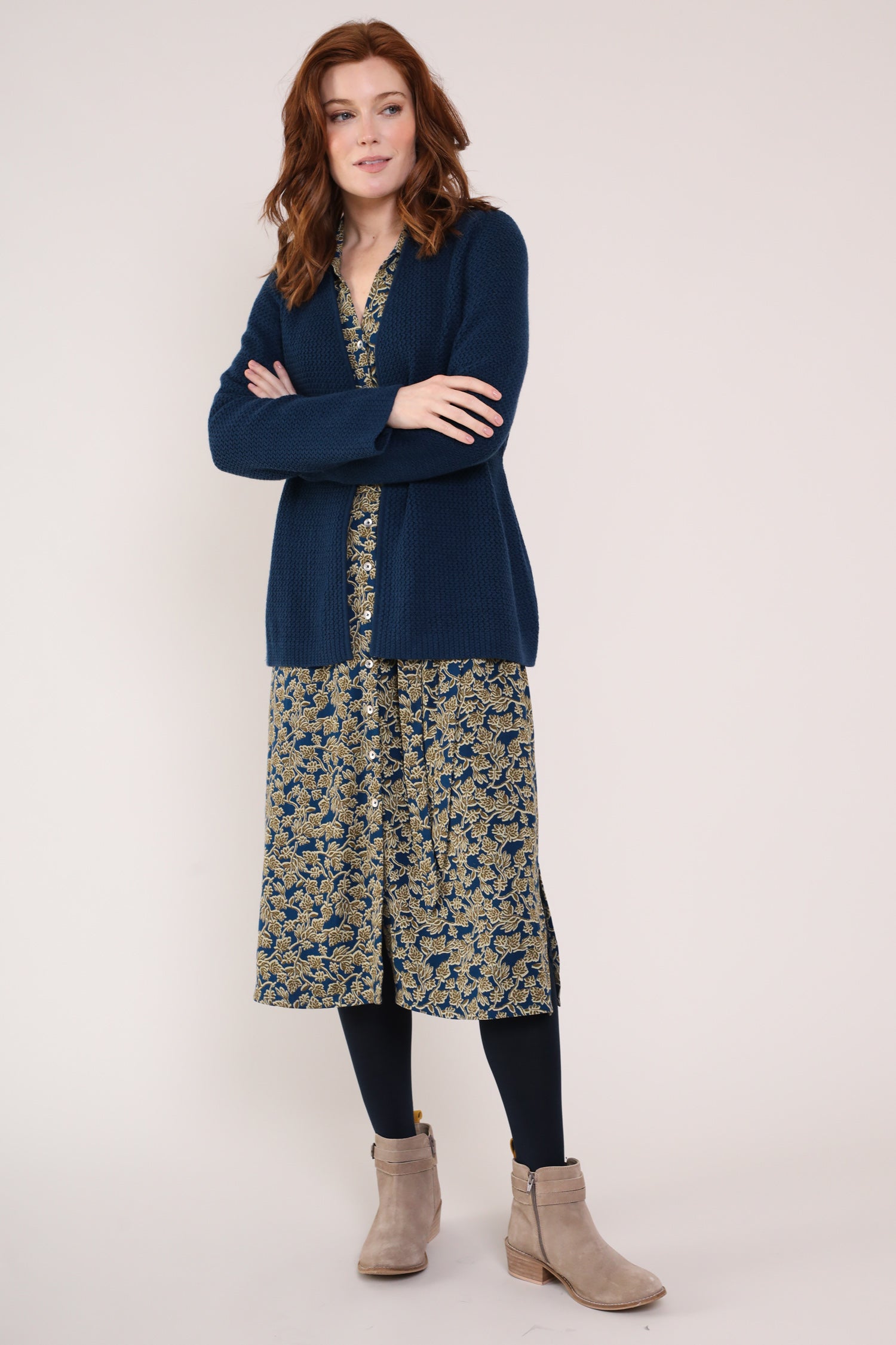 Viscose Shirt Dress - Front side