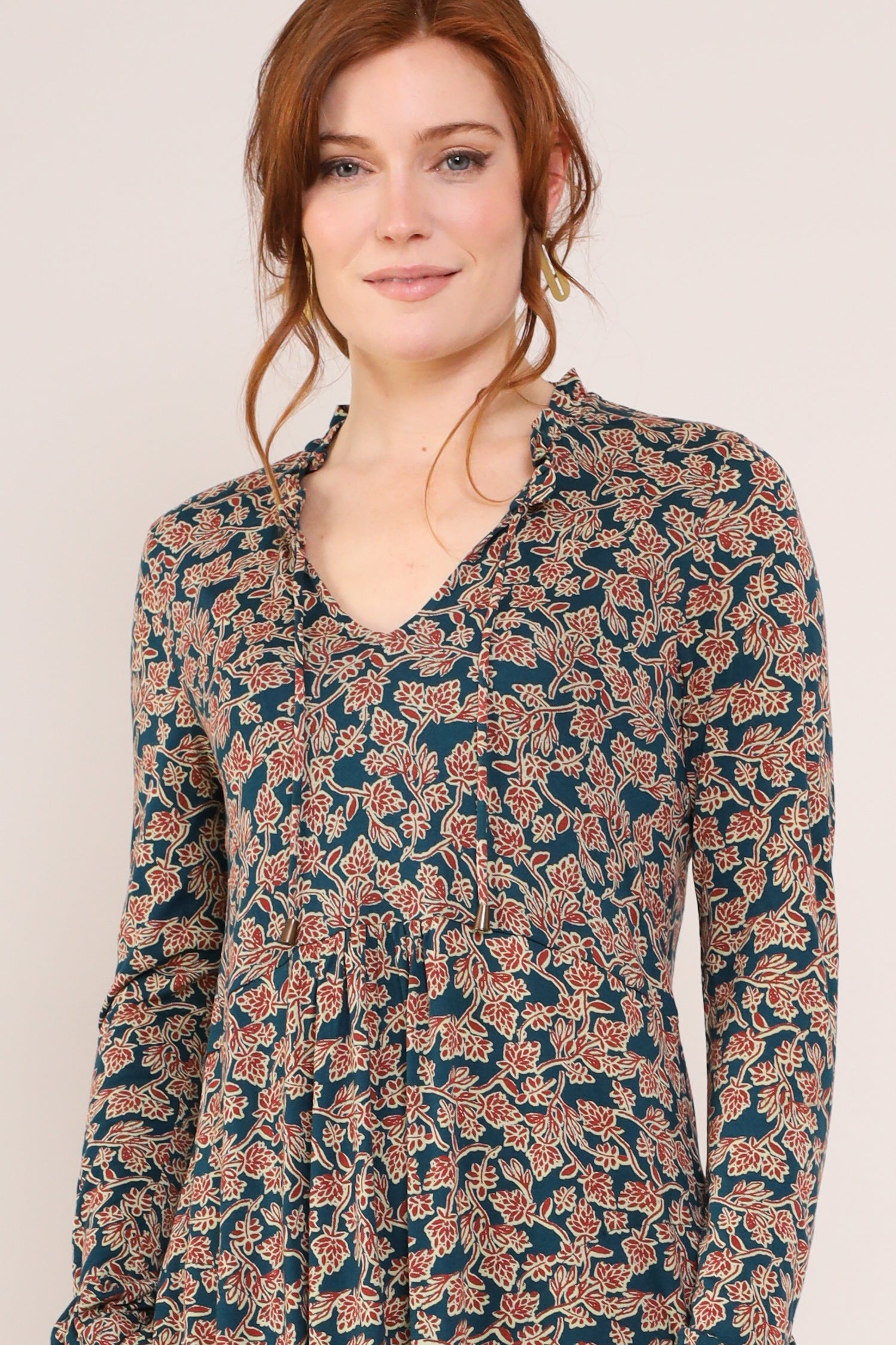 Tiered Tunic Dress - Short front