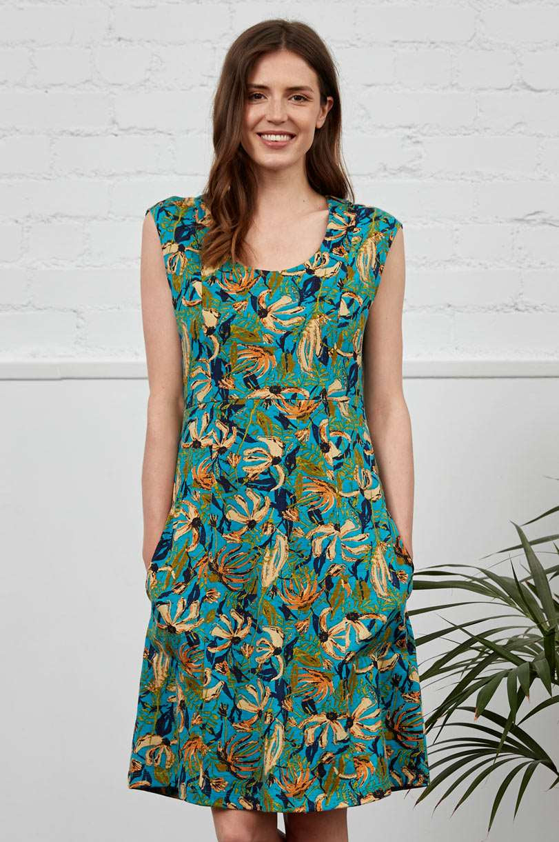 HG2123 Organic Fit and Flare Dress