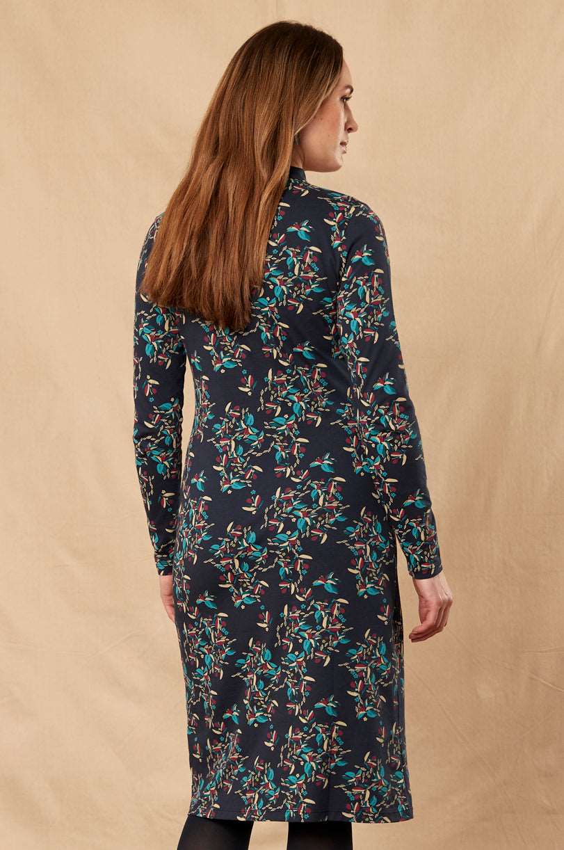 HR2109  Knot Front Dress #colour_navy