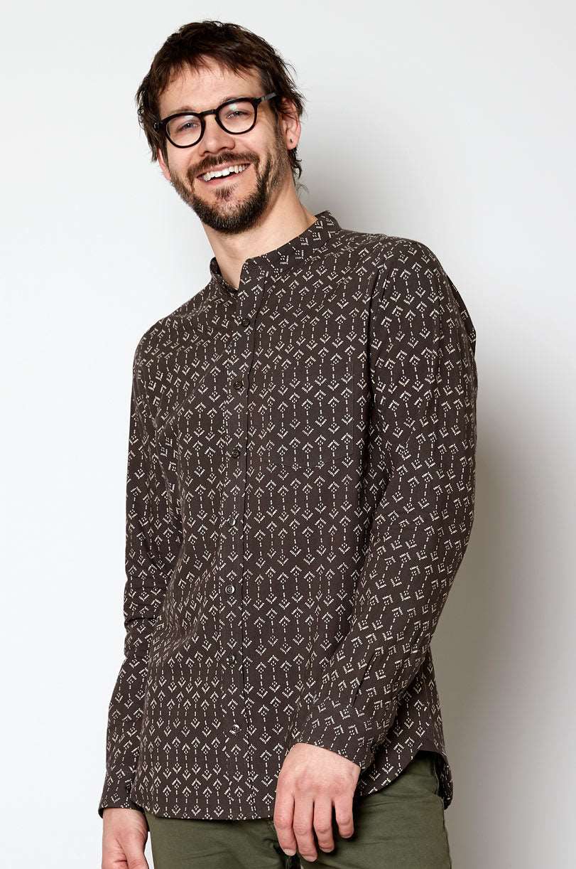 JV9008 Javari Mandarin Collar Shirt