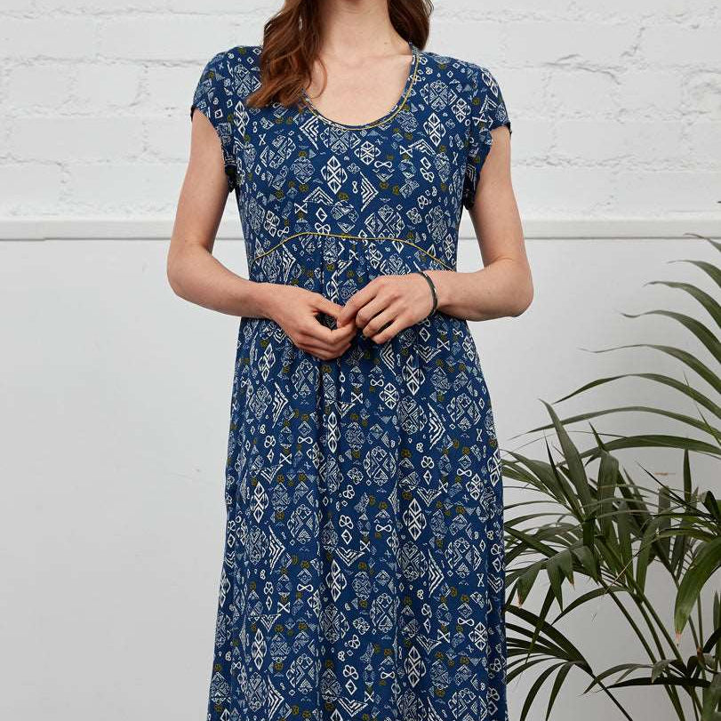 KA2113 Waist Seam Midi Dress