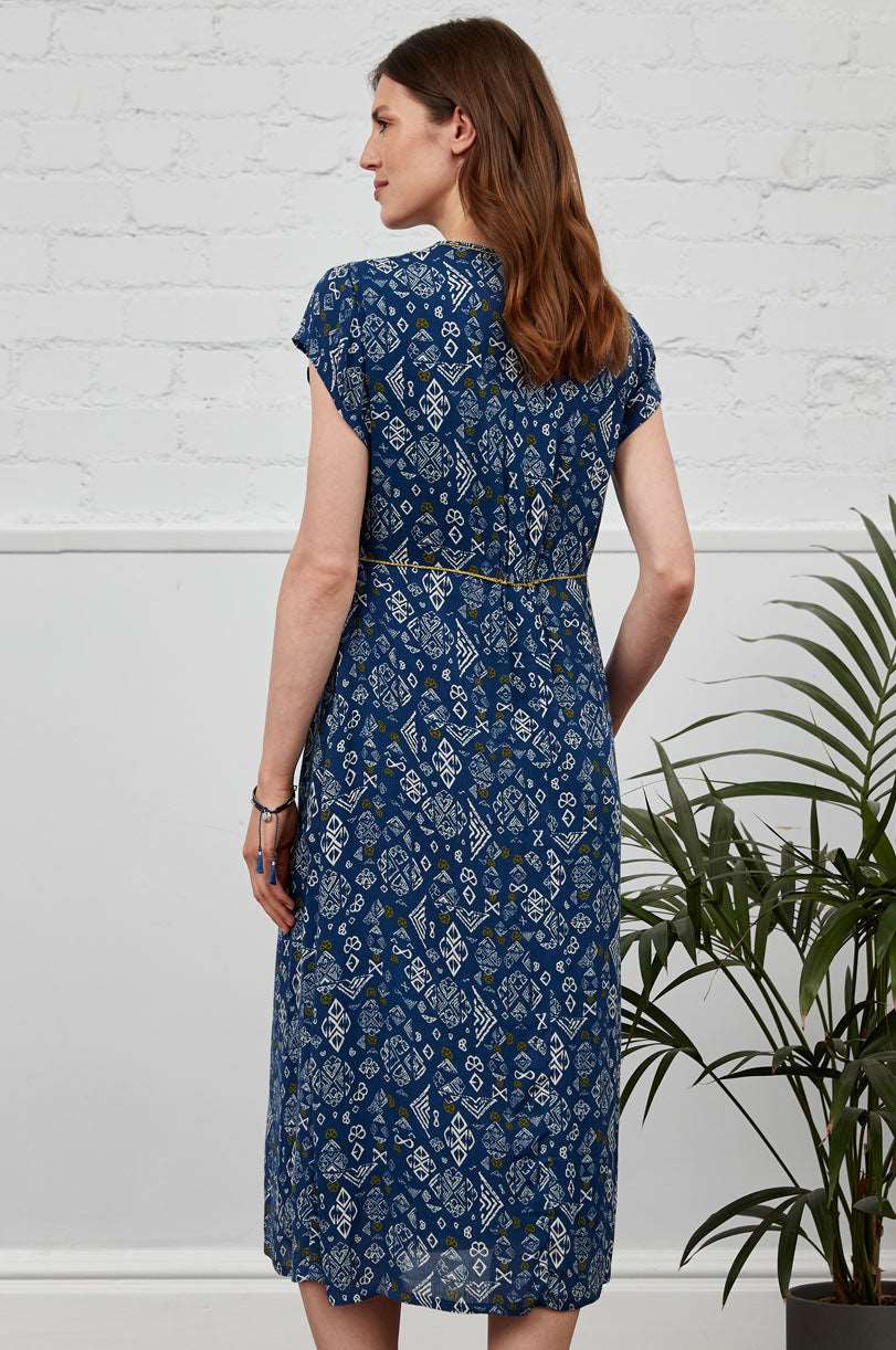KA2113 Waist Seam Midi Dress