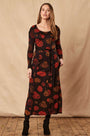 KN2107  Tie Belt Midi Dress