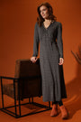 Ecovero Wrap Front Midi Dress