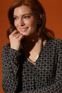 Ecovero Wrap Front Midi Dress - Short shown