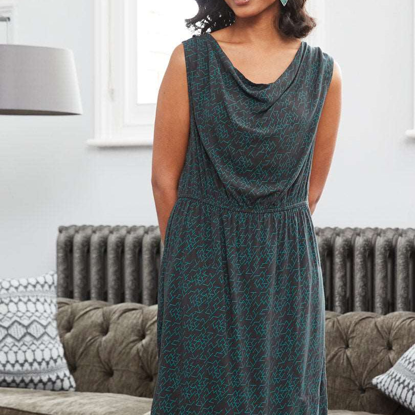 MK3113 Draped Tunic Dress