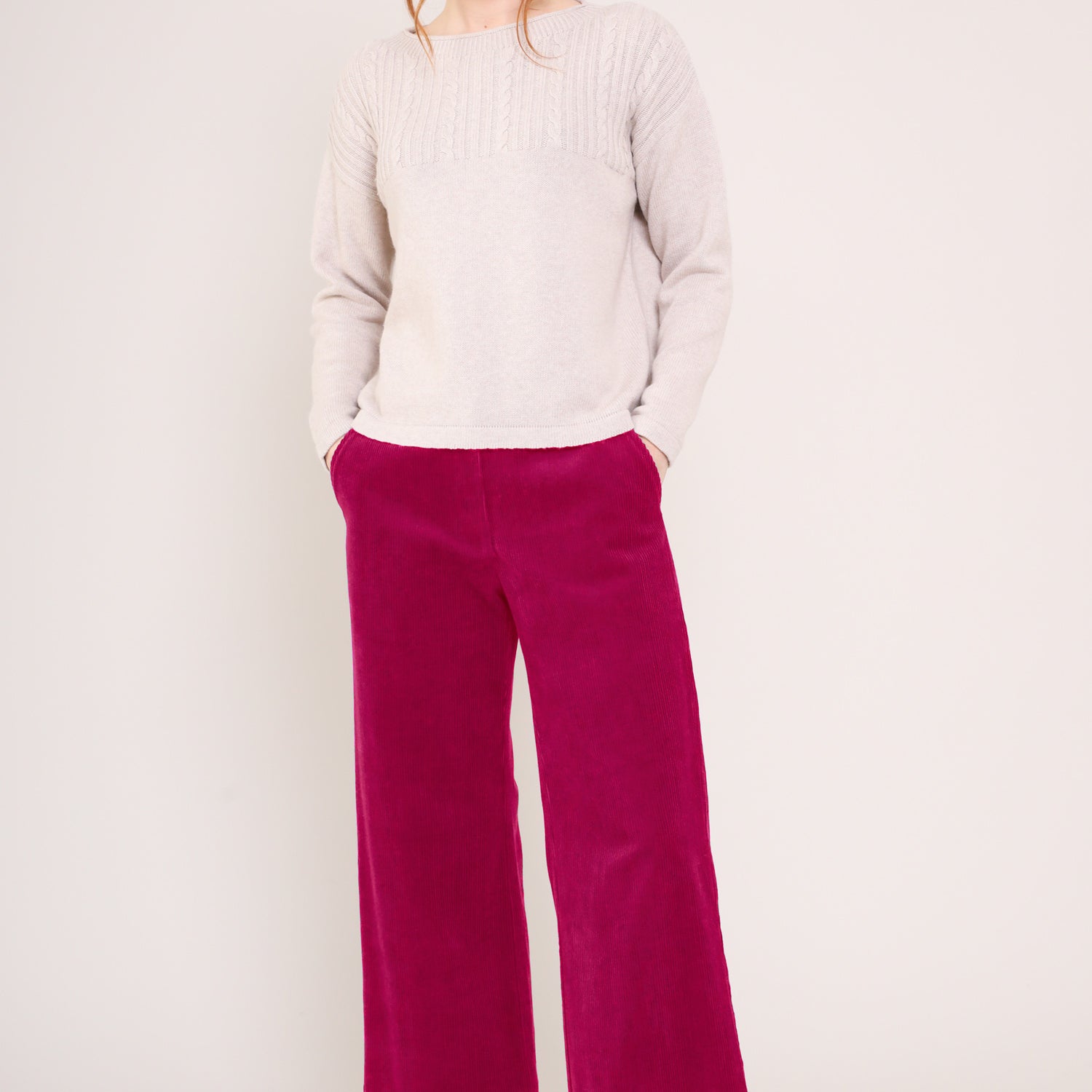 Cotton Chunky Cord Trousers