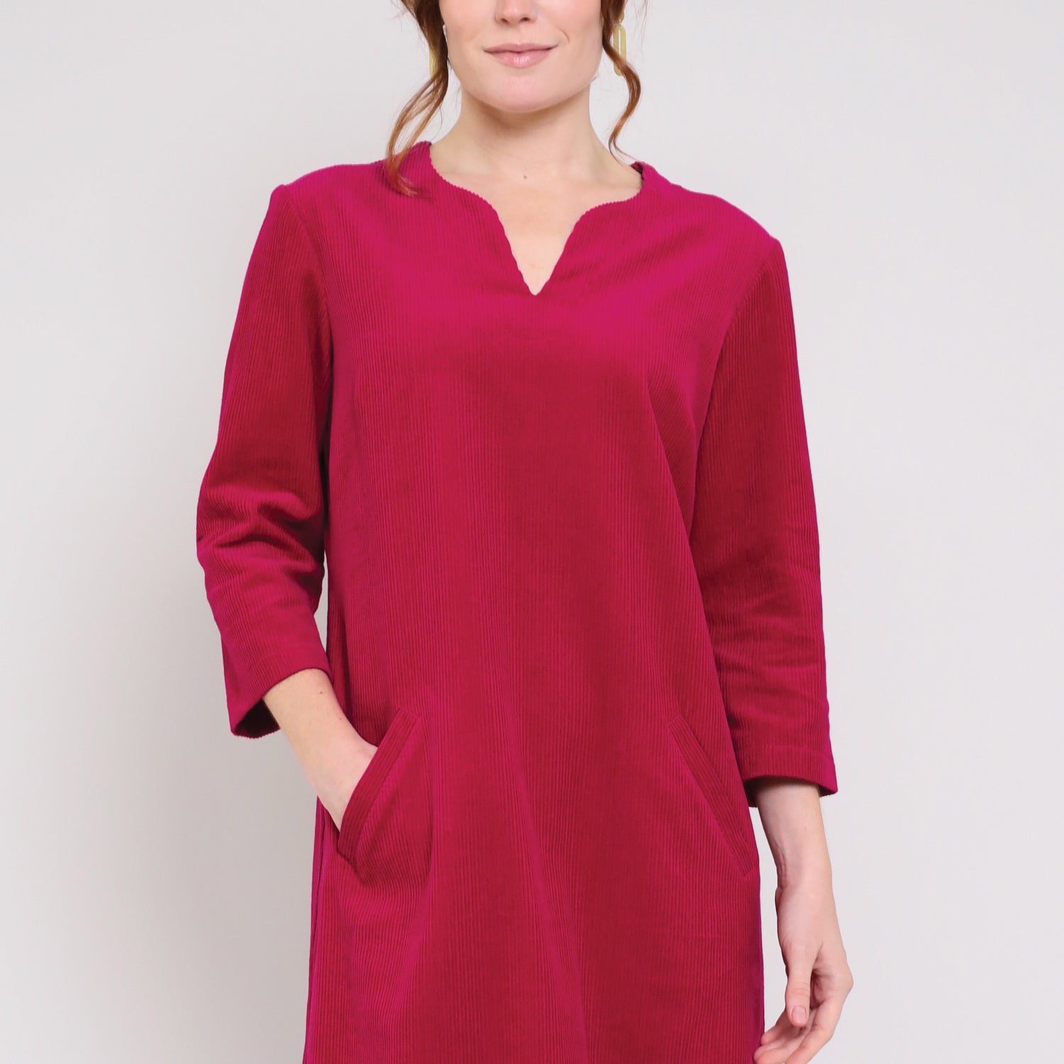 Cotton Chunky Cord Tunic Dress