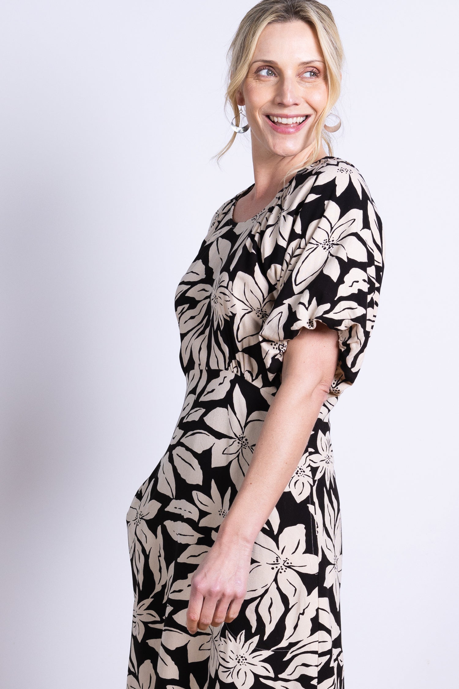 AW25 Puff Sleeve Dress - Black