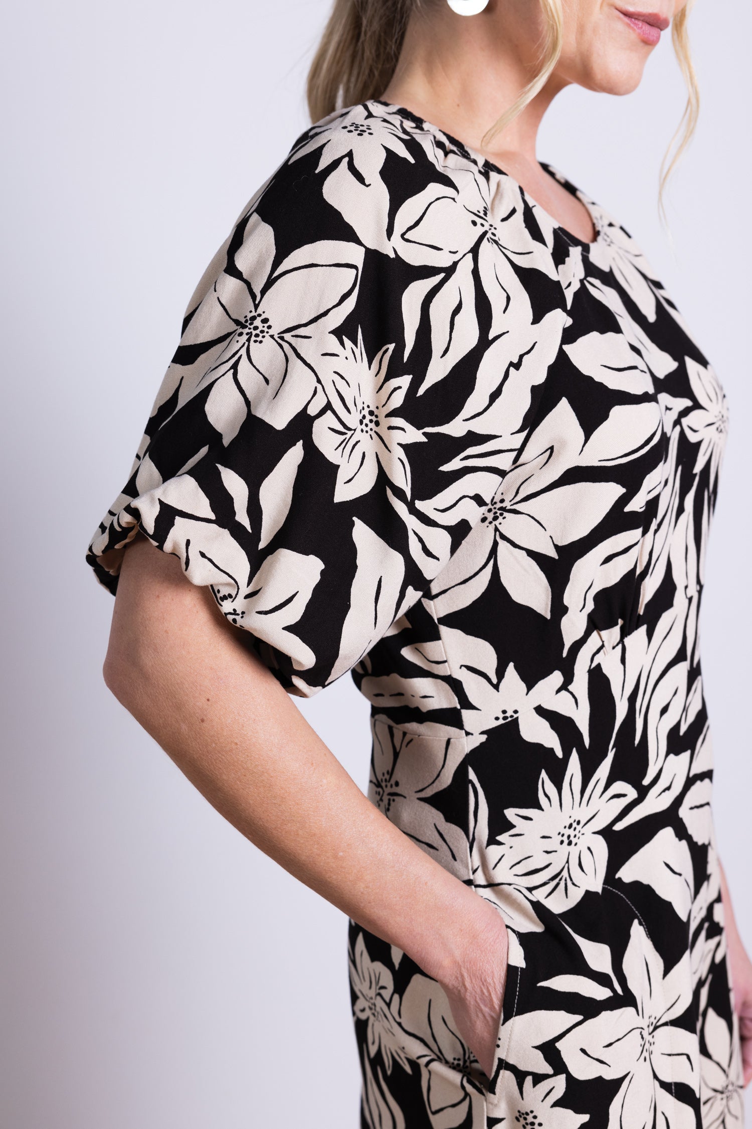 AW25 Puff Sleeve Dress - Black