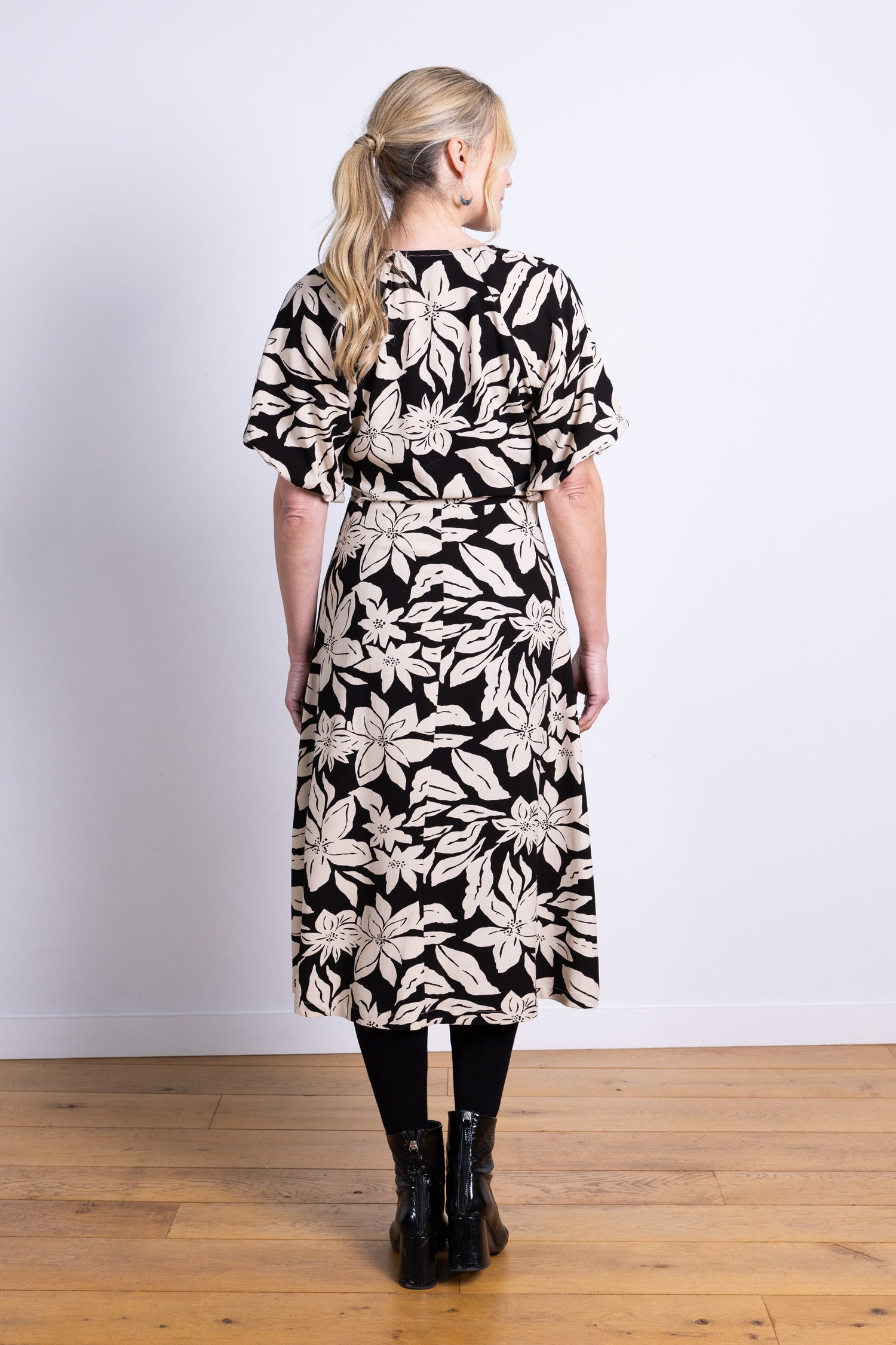AW25 Puff Sleeve Dress - Black