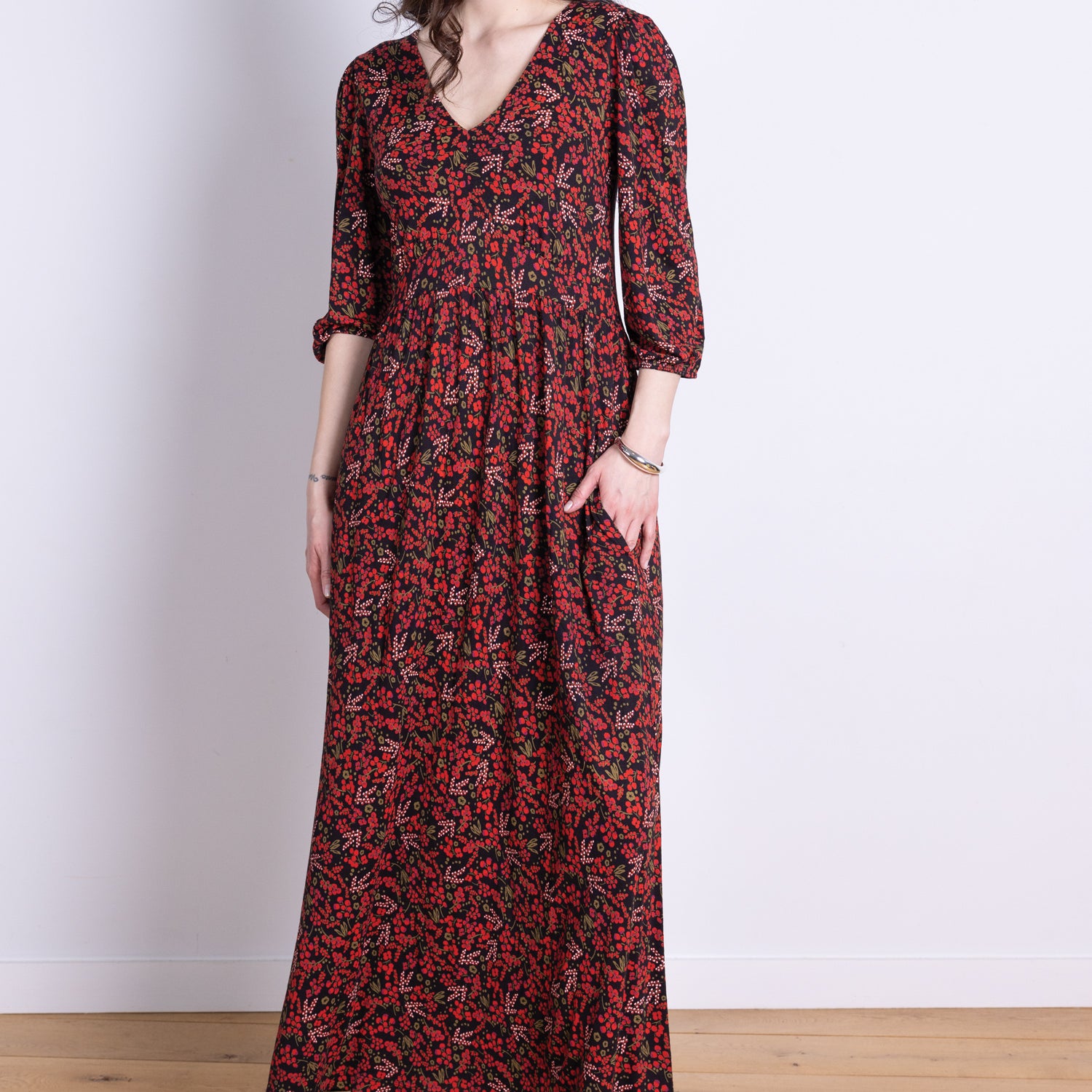AW25 Puff Sleeve Maxi Dress - Jam