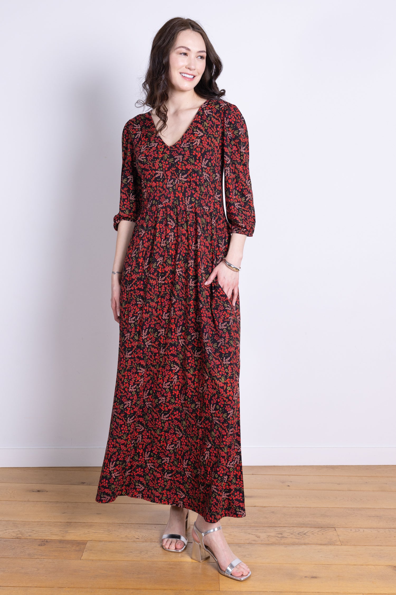 AW25 Puff Sleeve Maxi Dress - Jam