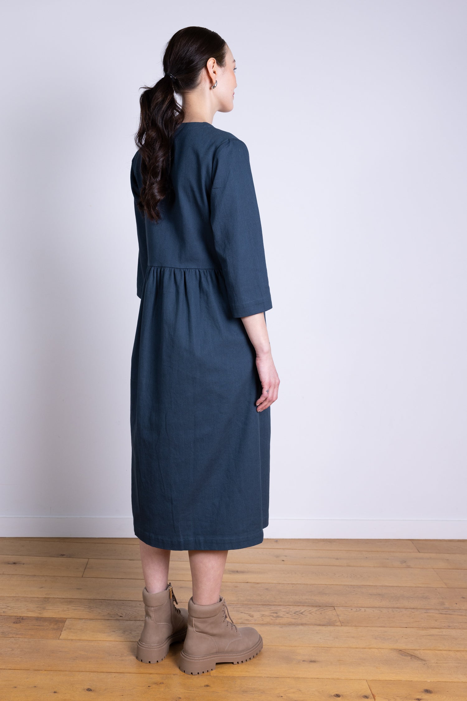 AW25 V Neck Midi Dress - Space