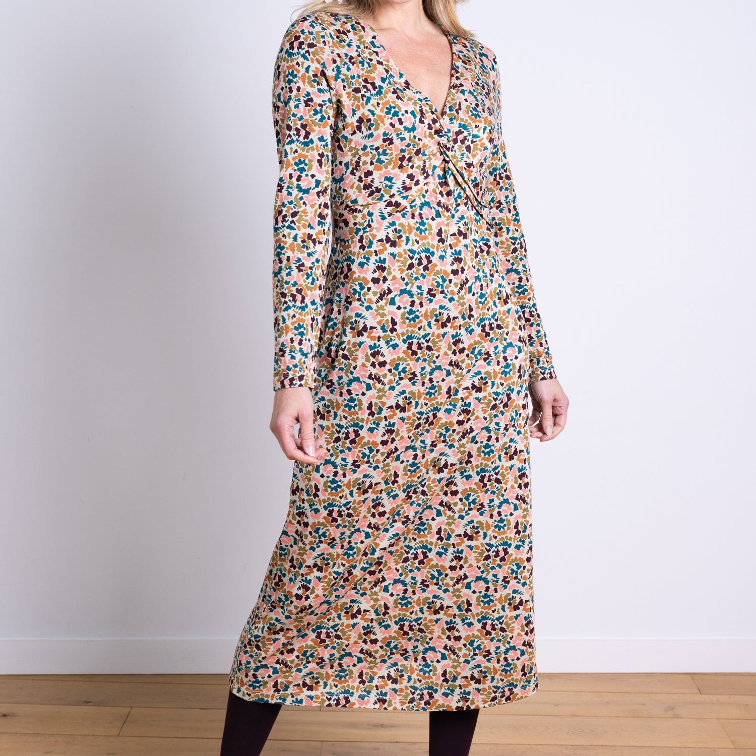 AW25 Knot Midi Dress - Ecru