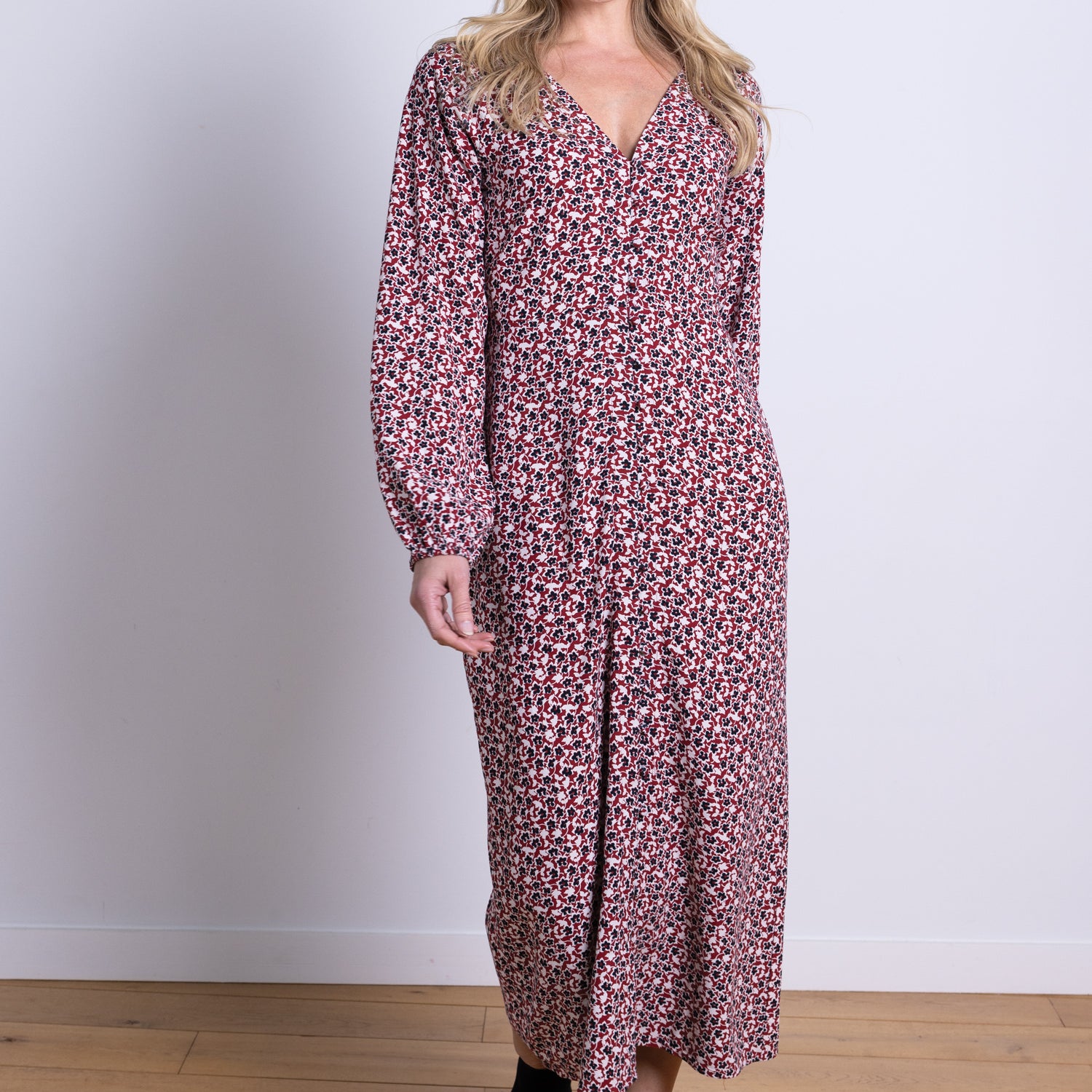 AW25 Sweetheart Midi - Scarlet