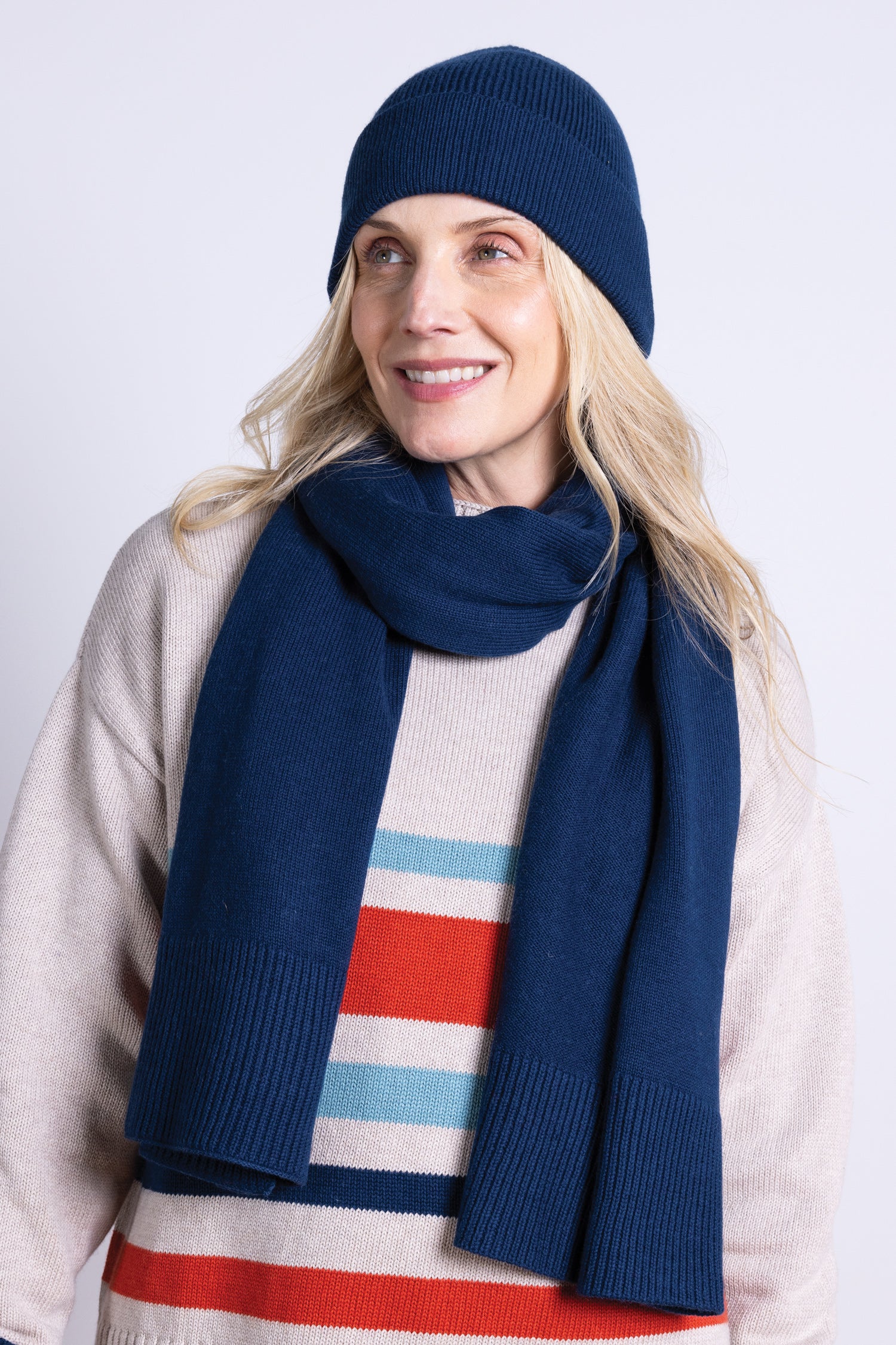 AW25 Plain Knitted Hat - Thunder