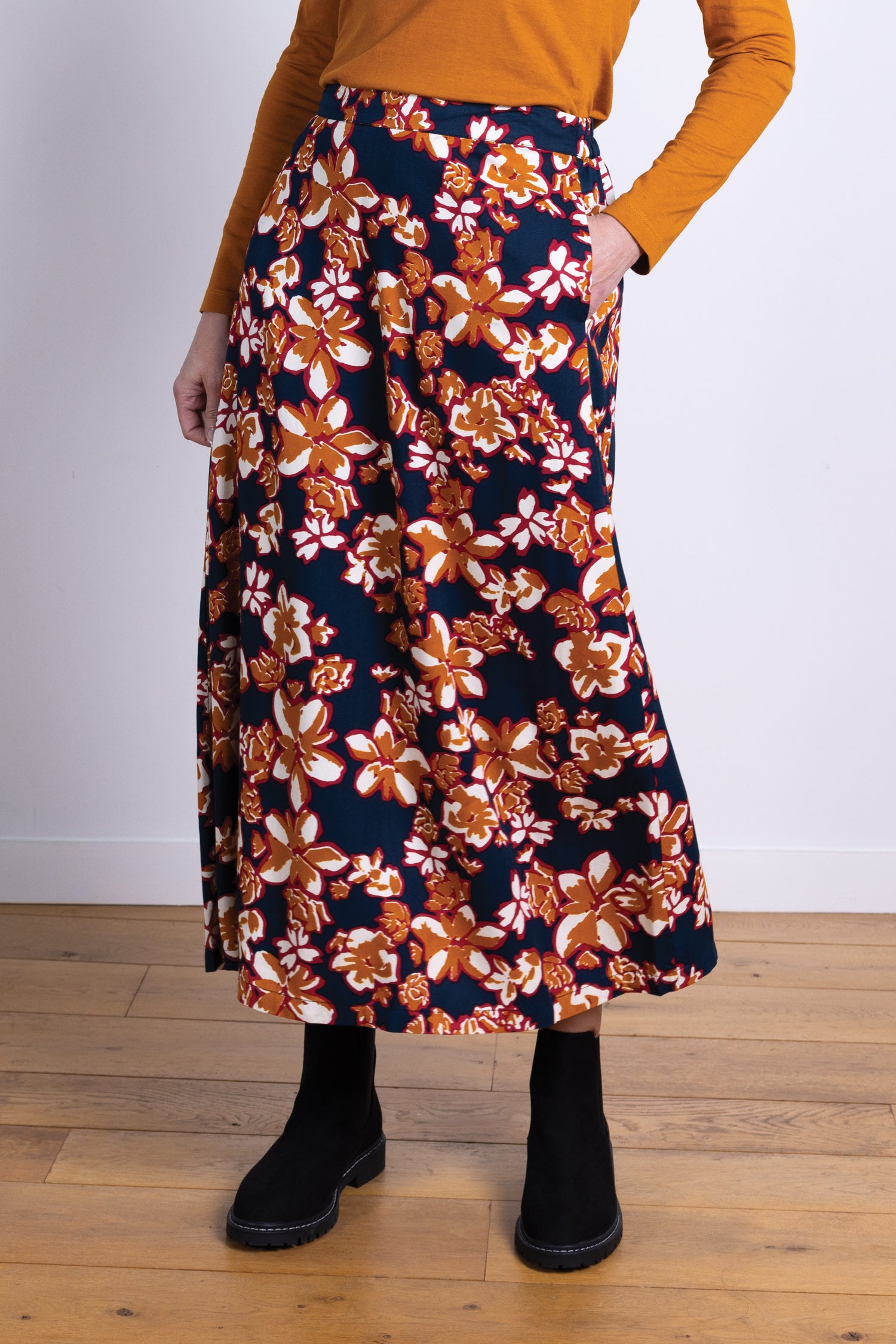 AW25 Printed Skirt - Oxford