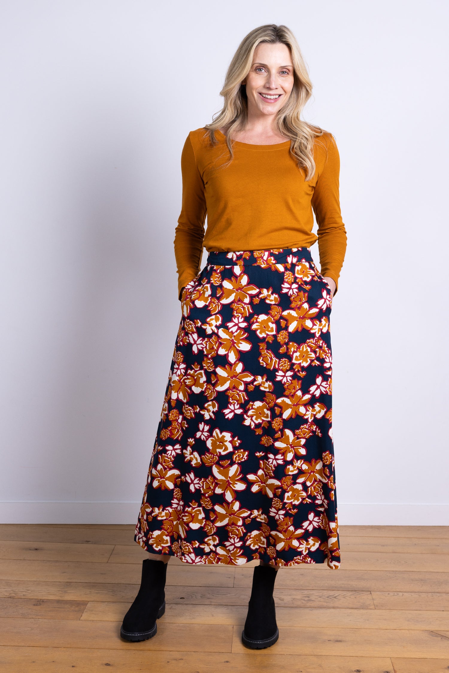 AW25 Printed Skirt - Oxford