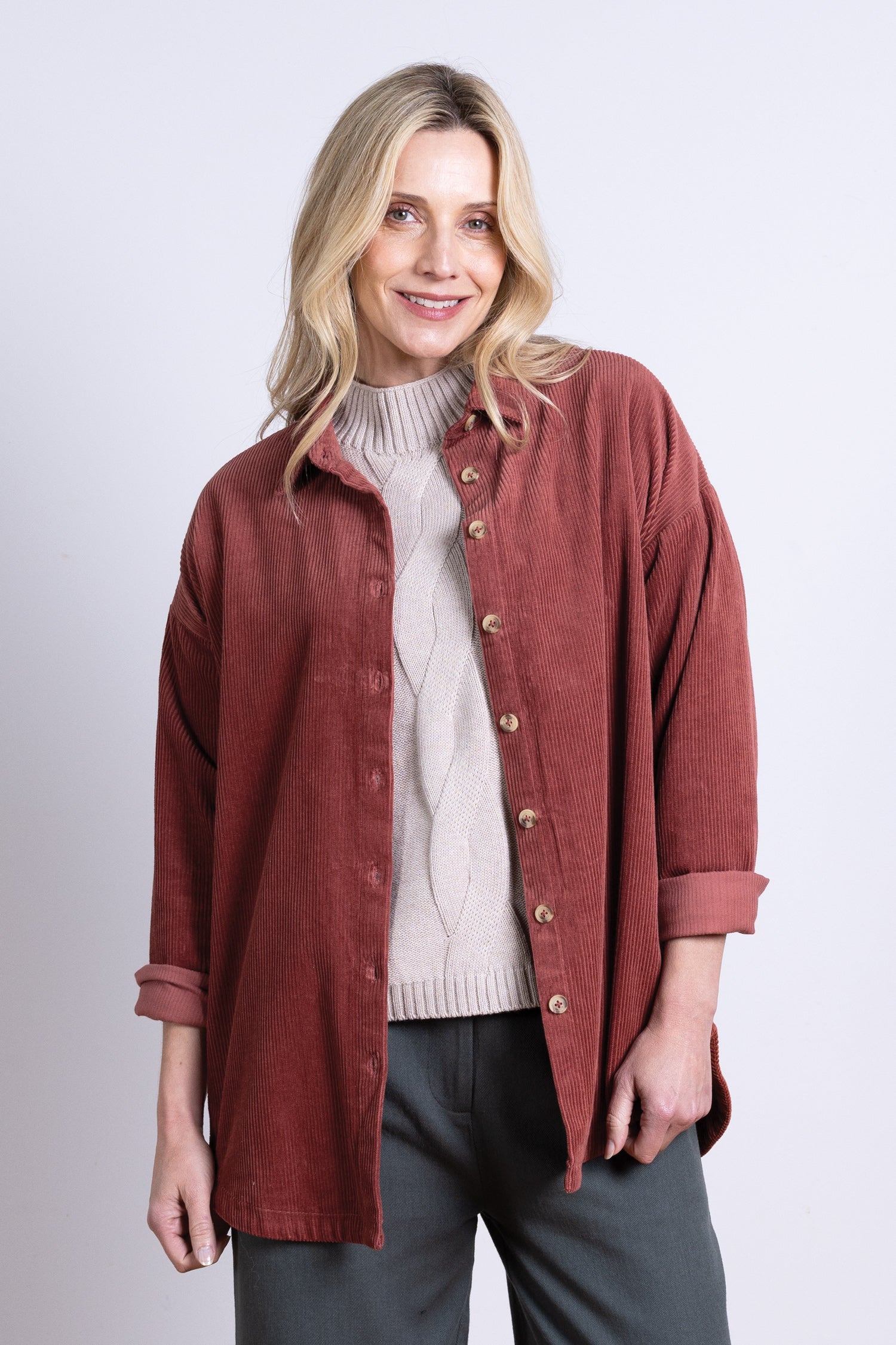 AW25 Cord Shirt - Rose