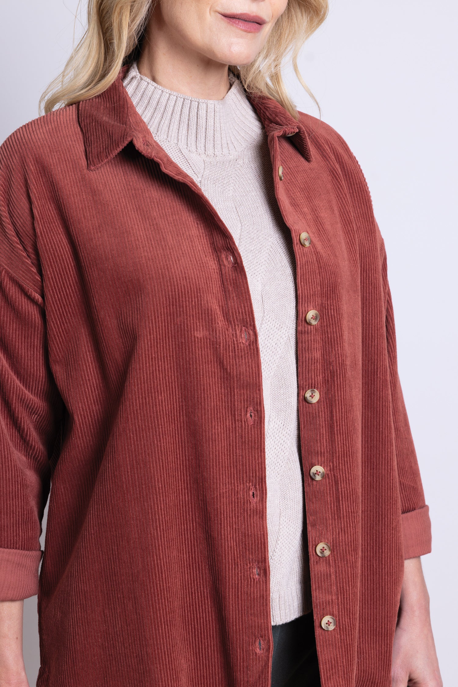AW25 Cord Shirt - Rose