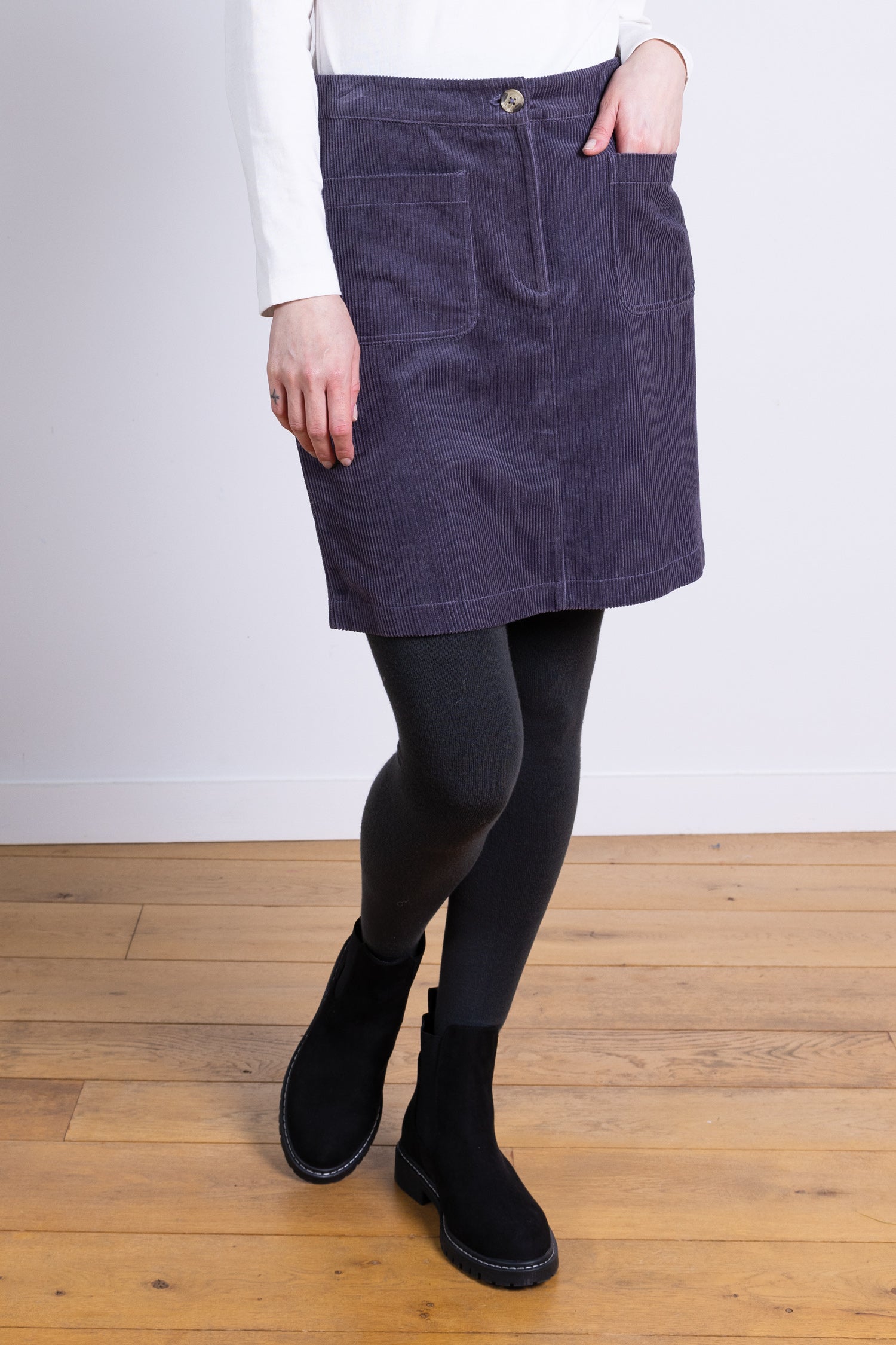 AW25 Pocket Mini Skirt - Plum