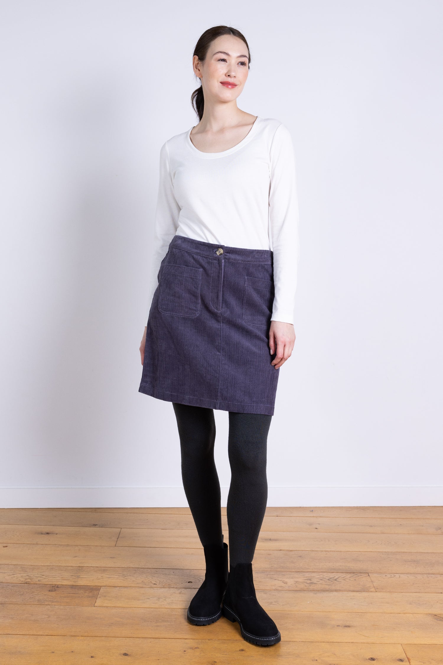 AW25 Pocket Mini Skirt - Plum