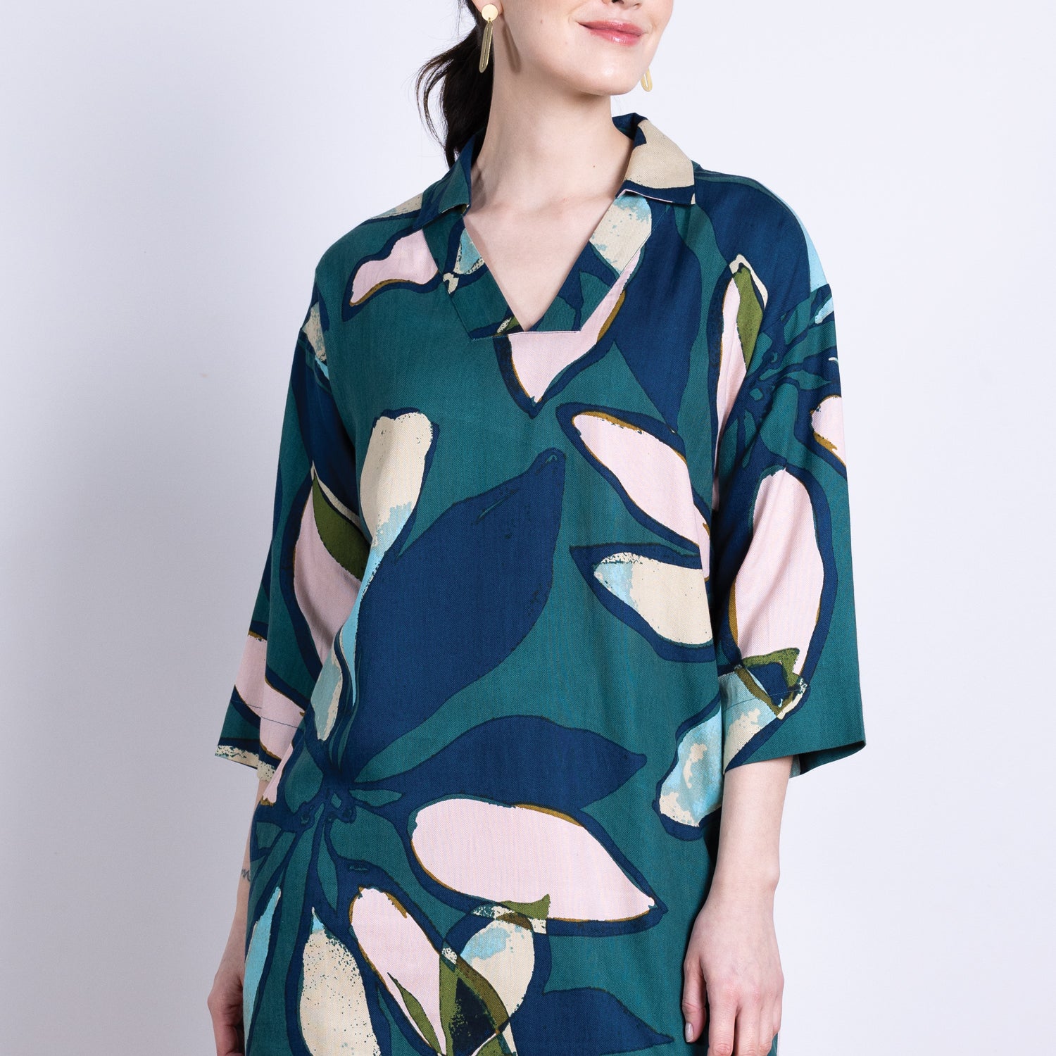 AW25 Collared Tunic Dress - Nordic