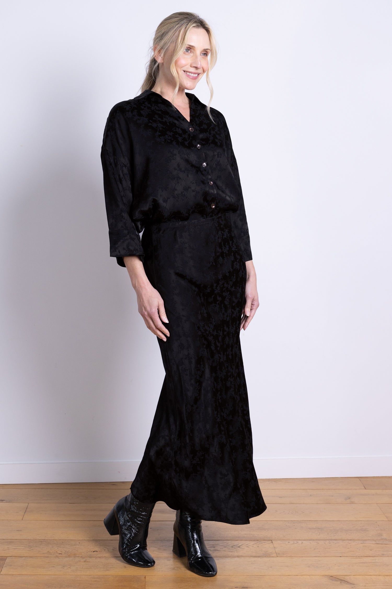 AW25 Jacquard Skirt - Black