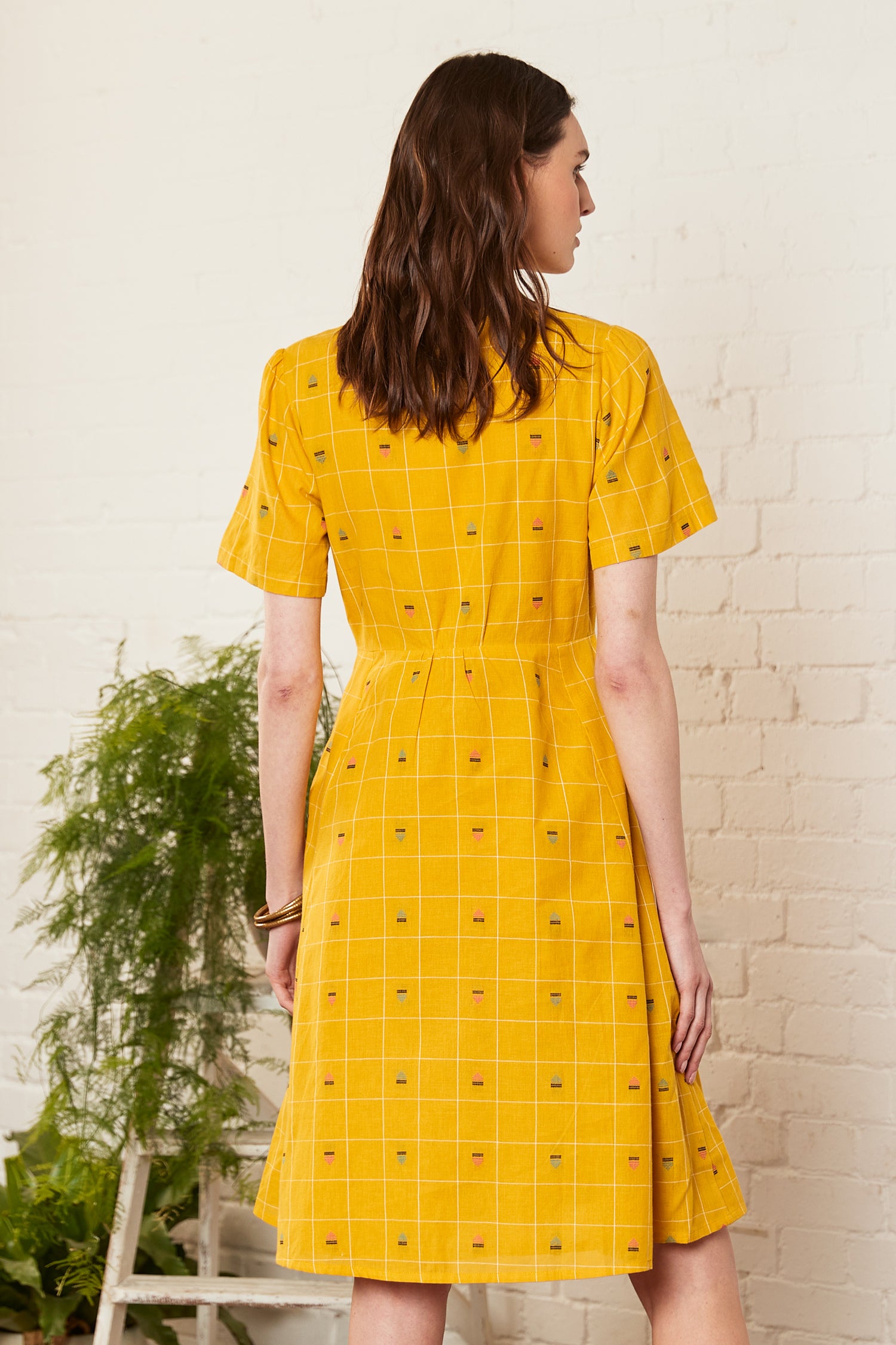 Beach Hut Cotton Kimon Sleeve Dress